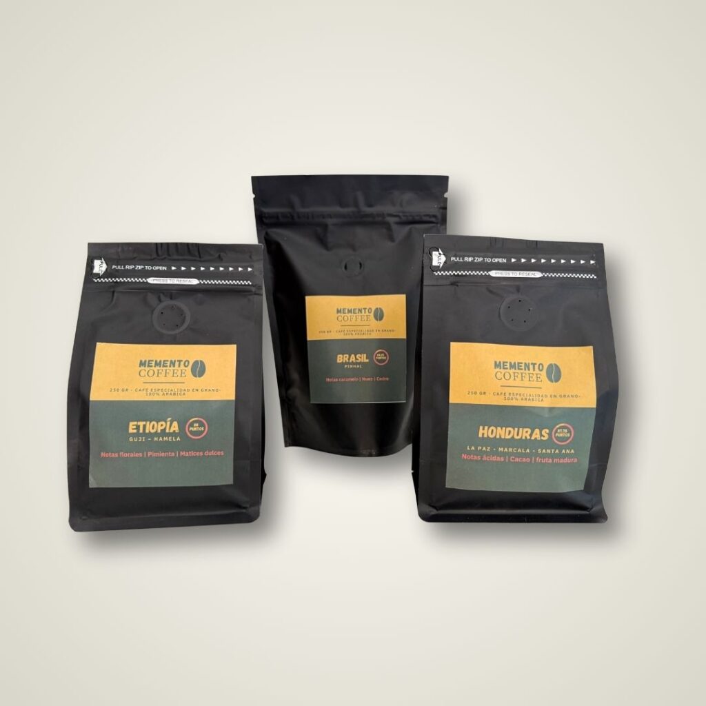 Pack de café de especialidad Vibrante. Tres orígenes únicos
