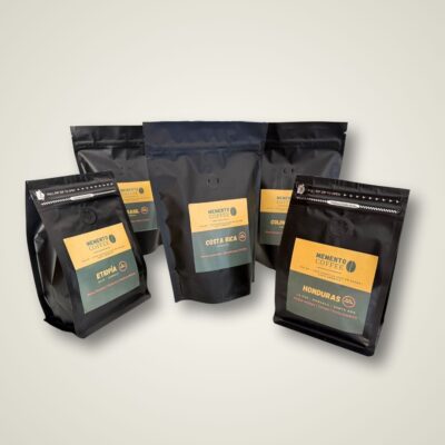 Pack Wanderlust con la selección completa de cinco cafés de especialidad de Memento Coffee